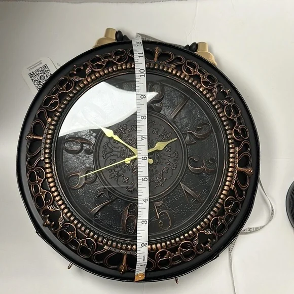 BLACK Real Working Clock Handbag NEW - Picture 12 of 12